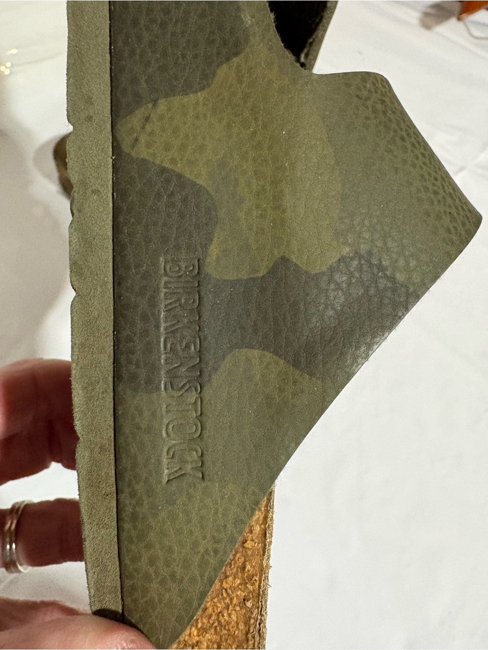 Birkenstock Olive Green Camouflage Two-Strap Sandals - Picture 7 of 16